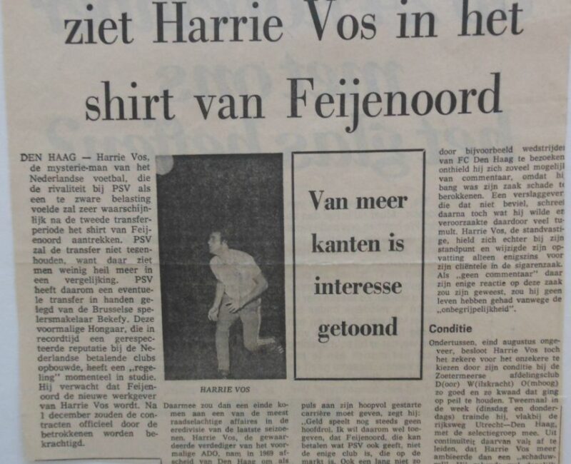 Békeffy Jenő, Harrie Vos