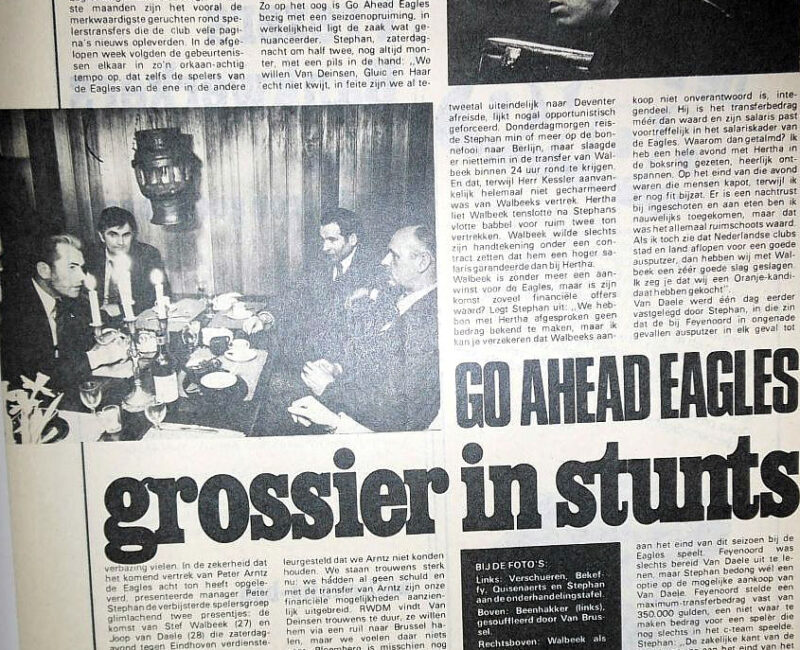 Békeffy Jenő, Joop van Daele, Stef Walbeek, Josko Gluic, Van Deinsen, Bloemberg Sip