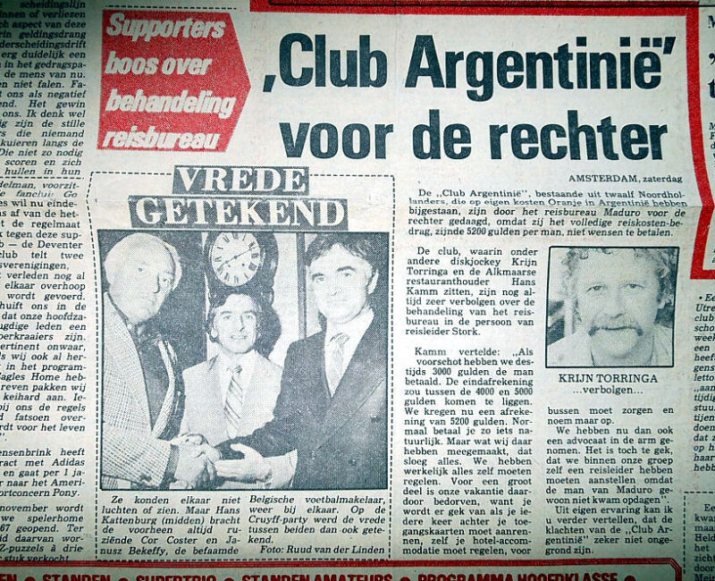 Békeffy Jenő, Rob Rensenbrink, Adidas szerzödés
