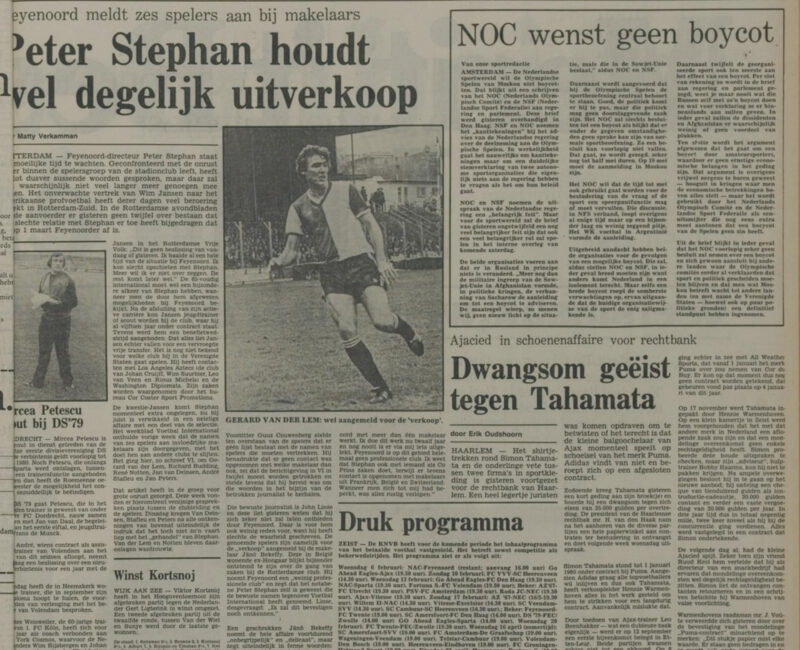 Gerald Van der Lem – Békeffy Jenő, 1980