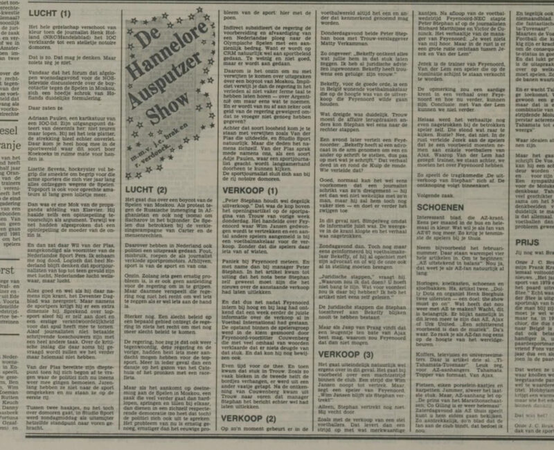 Joop van Praag – Békeffy Jenő, 1980
