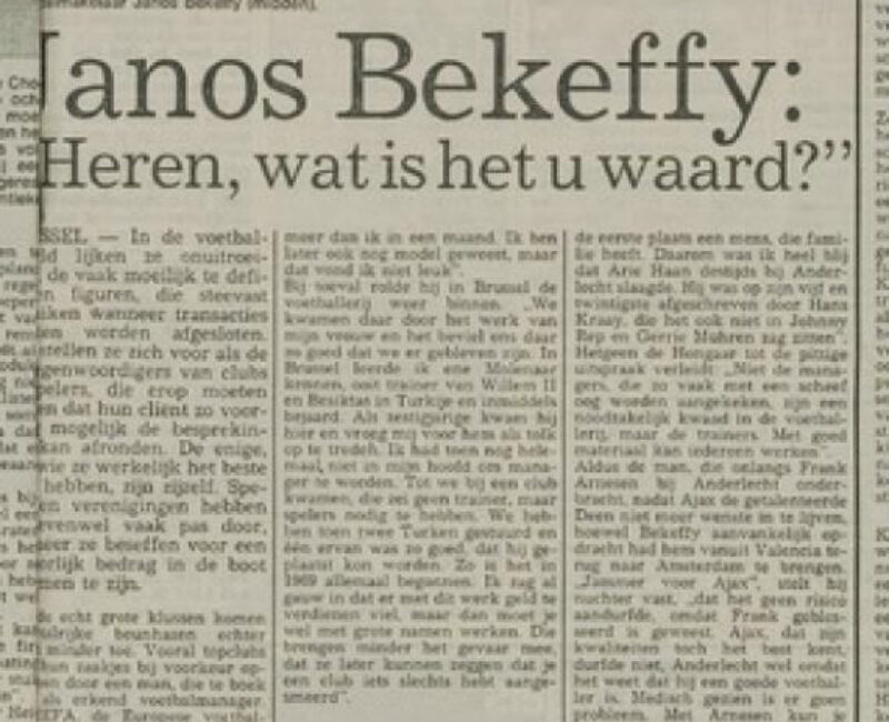 Karel Jansen, Békeffy Jenő, 1983